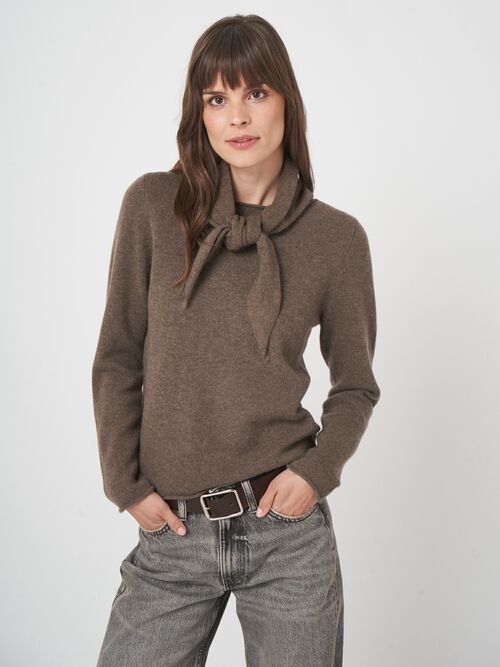 Driehoekige cashmere bandana - biologisch & elegant