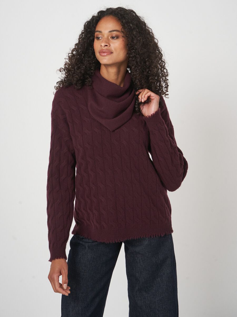 Driehoekige cashmere bandana - biologisch & elegant image number 6