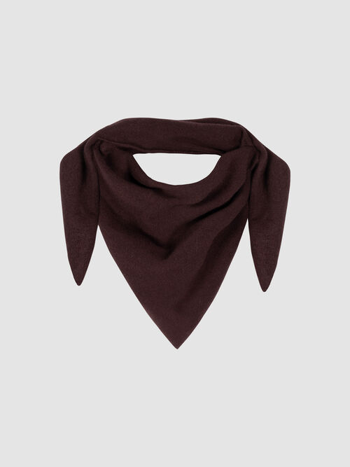 Fine-Knit Cashmere Triangle Scarf