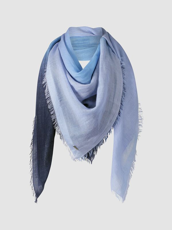 Woven scarf with tie dye print image number 0