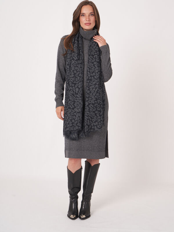 Geweven sjaal met print image number 3