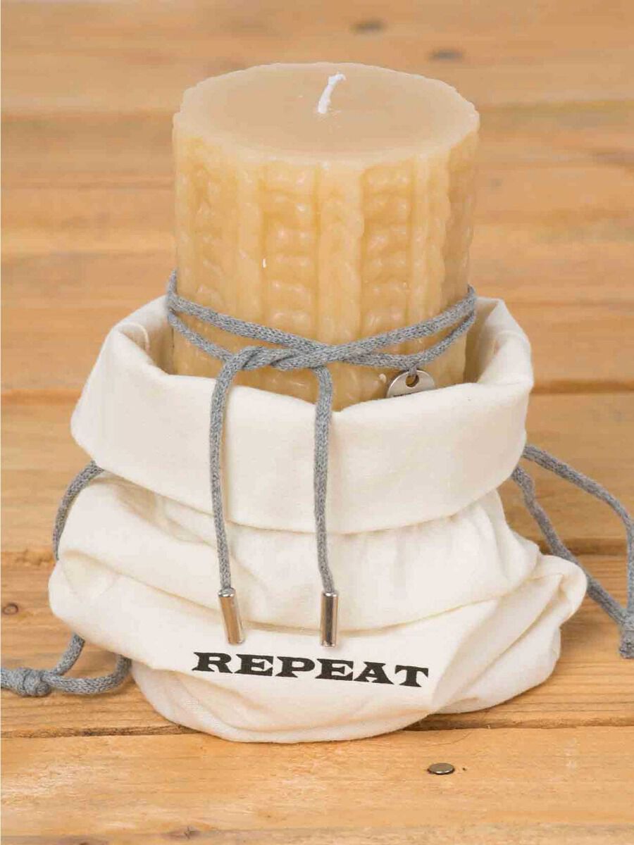 Kabelstrickkerze mit Beutel image number 1