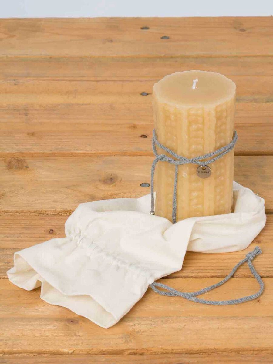 Kabelstrickkerze mit Beutel image number 2