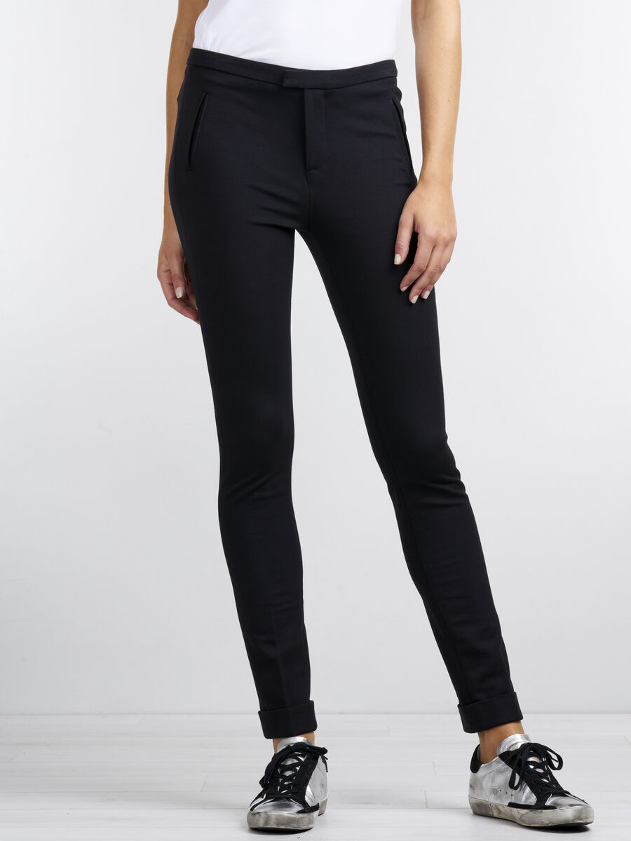 Cigarette pantalon met omslag image number 3