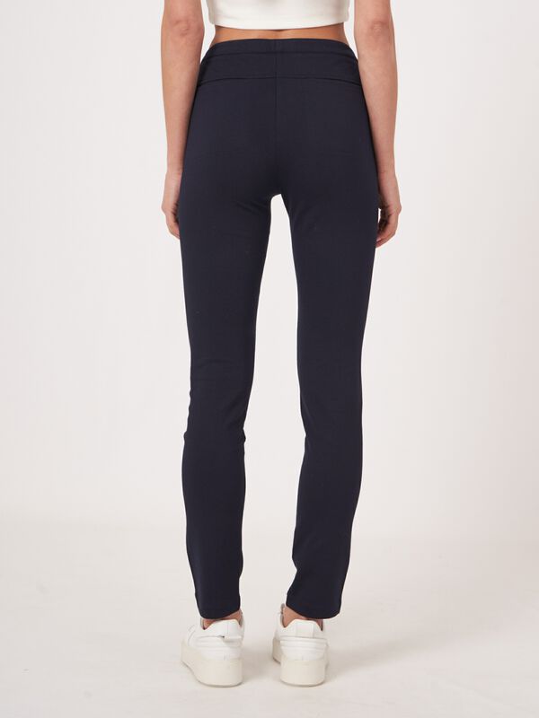 Ponte pants with visible front seam image number 1
