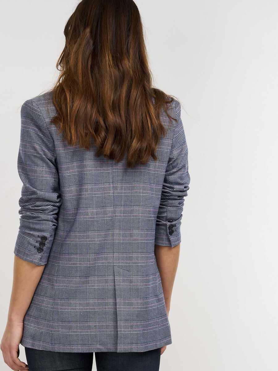 Oversized check blazer image number 1