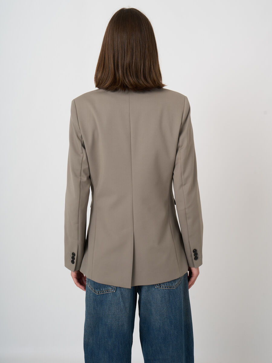Taillierter Blazer aus Baumwollmischung image number 4