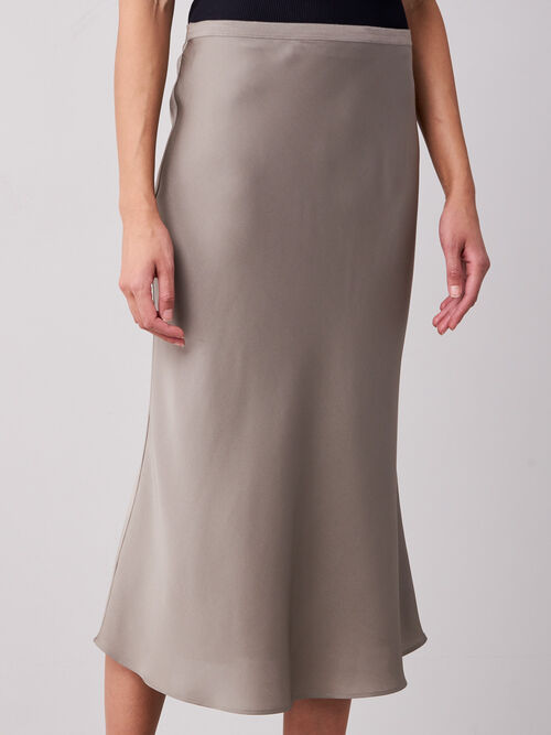 Jupe en soie &agrave; taille &eacute;lastique