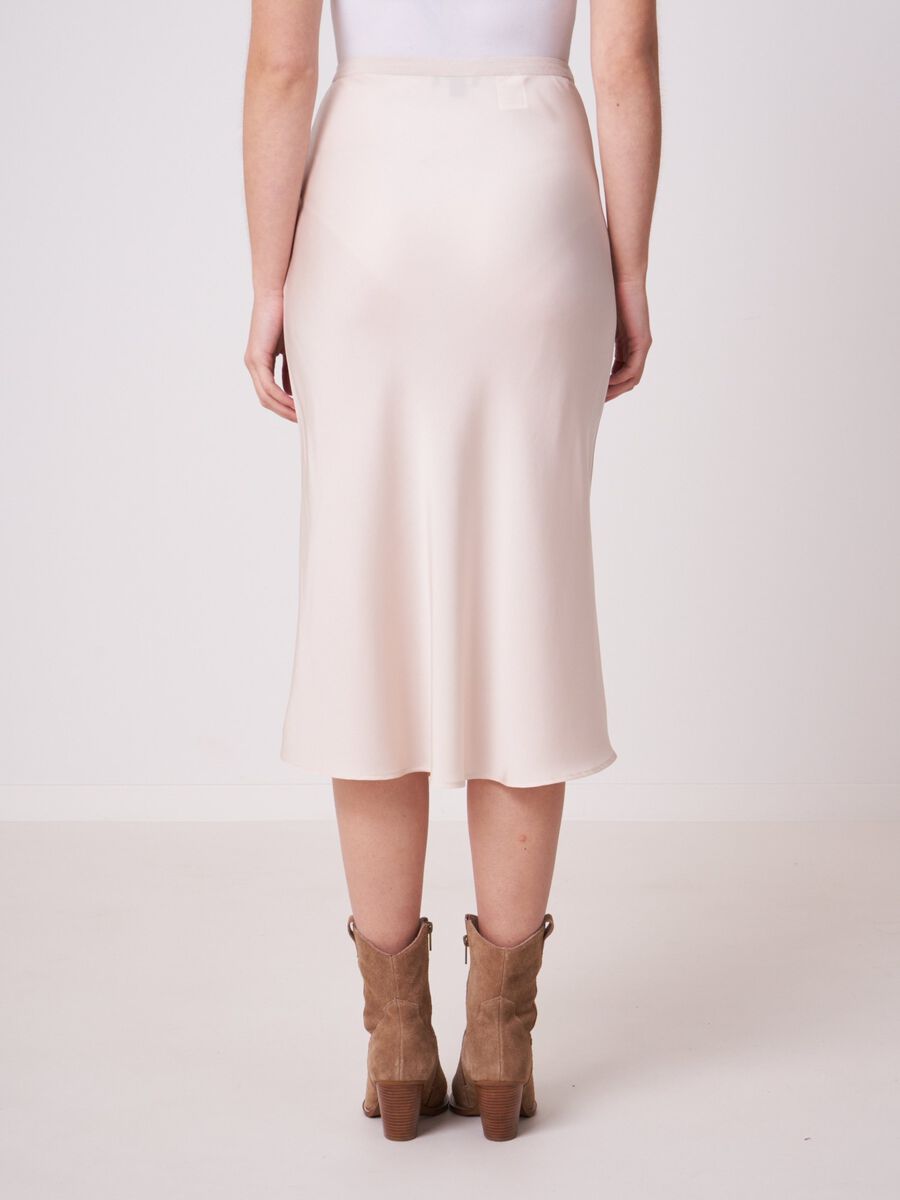Jupe en soie avec ceinture taille &eacute;lastique image number 1