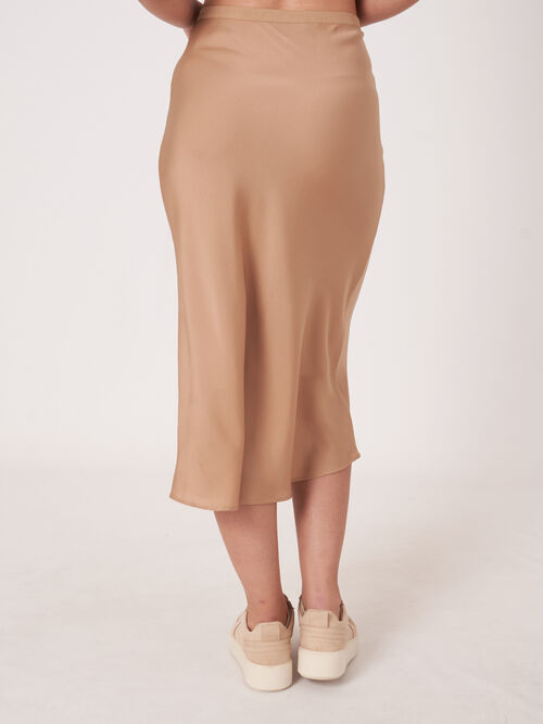 Jupe en soie &agrave; taille &eacute;lastique