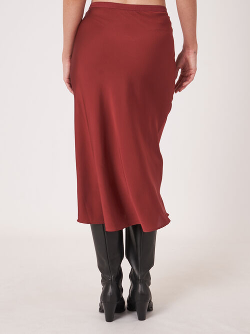 Jupe en soie &agrave; taille &eacute;lastique