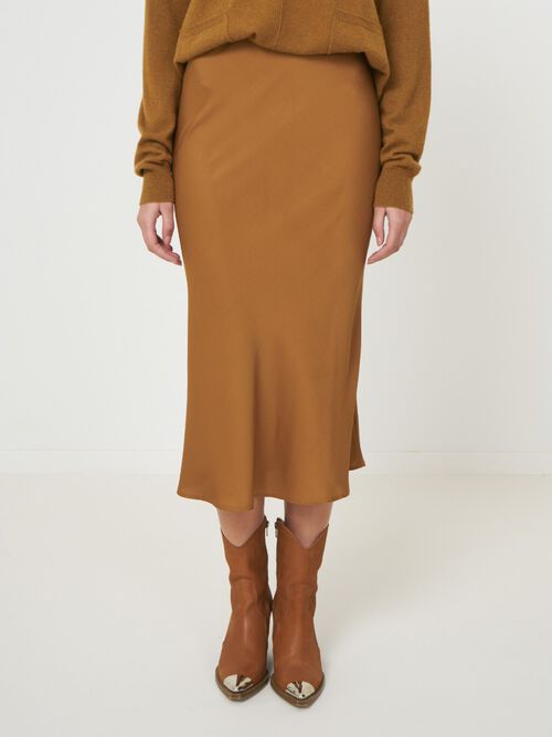 Seidenrock mit elastischem Taillenbund