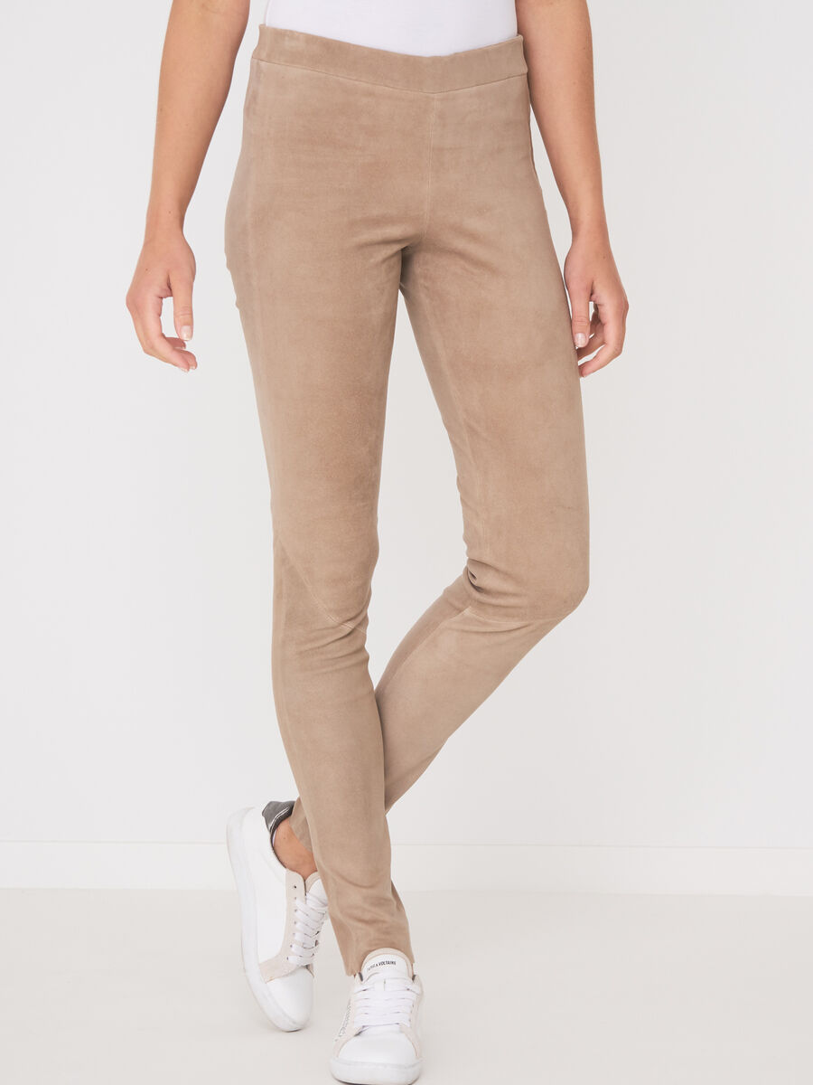Suede leather leggings image number 0