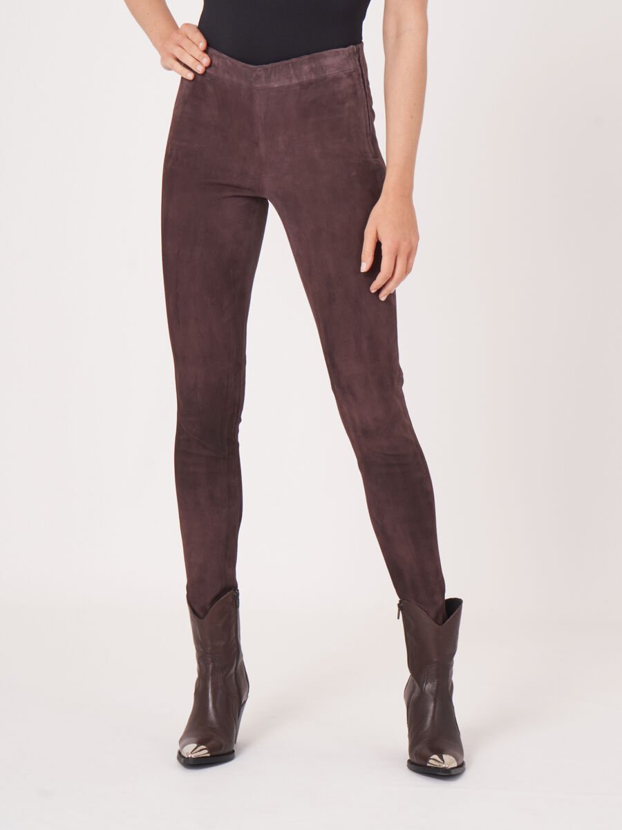 Suede leather leggings image number 0