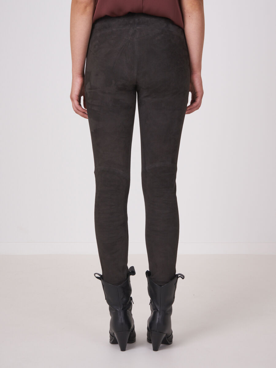 Suede leather leggings image number 1