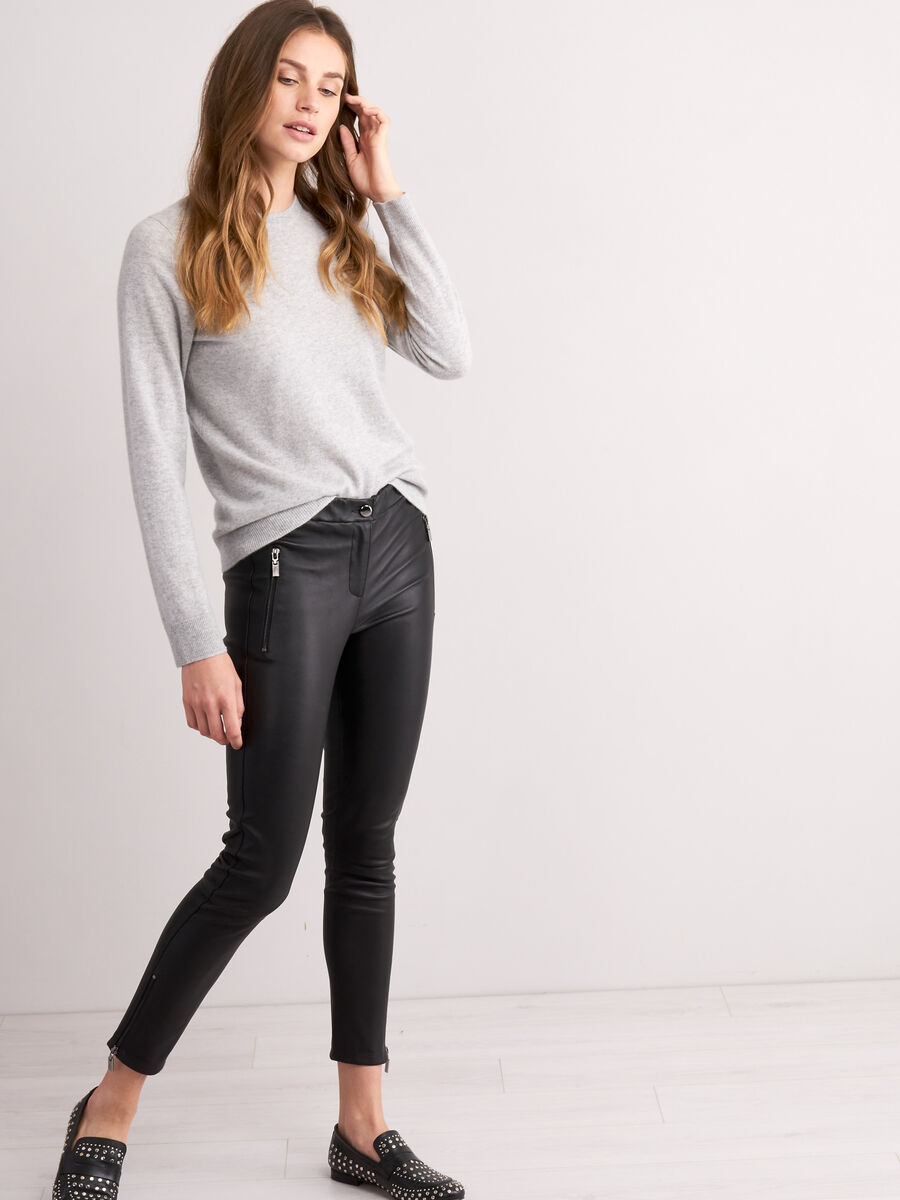 Leren damesbroek image number 3