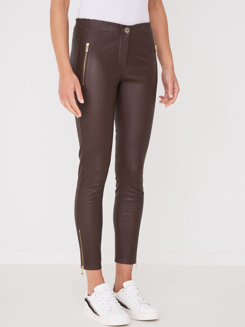 Leren damesbroek