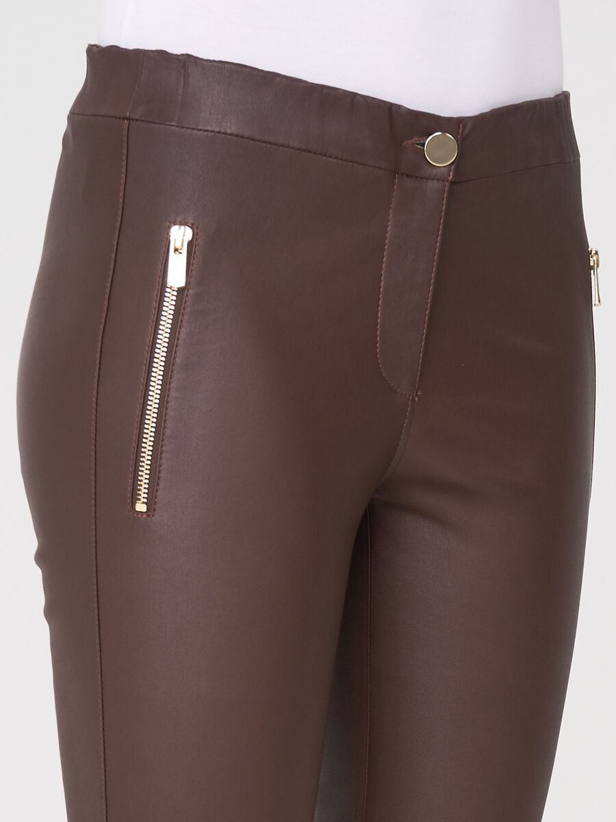 Leren damesbroek image number 2