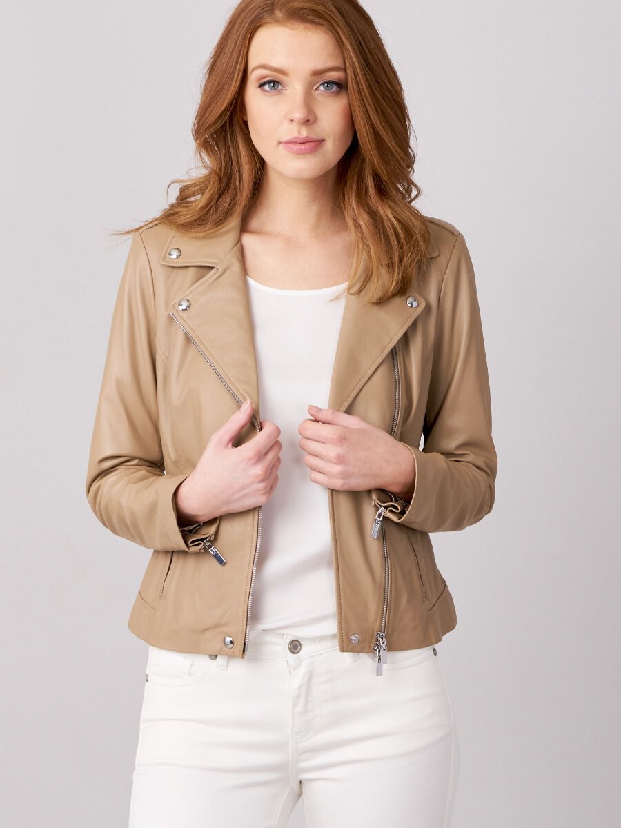 Leren bikerjas image number 1