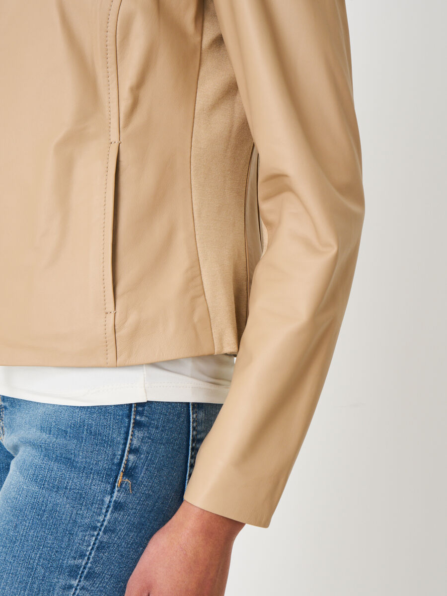 Korte leren jack image number 2