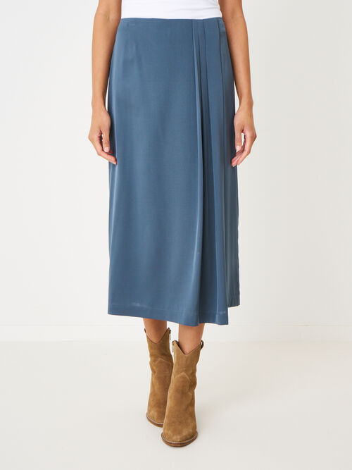 Satijnen zijden overslagrok