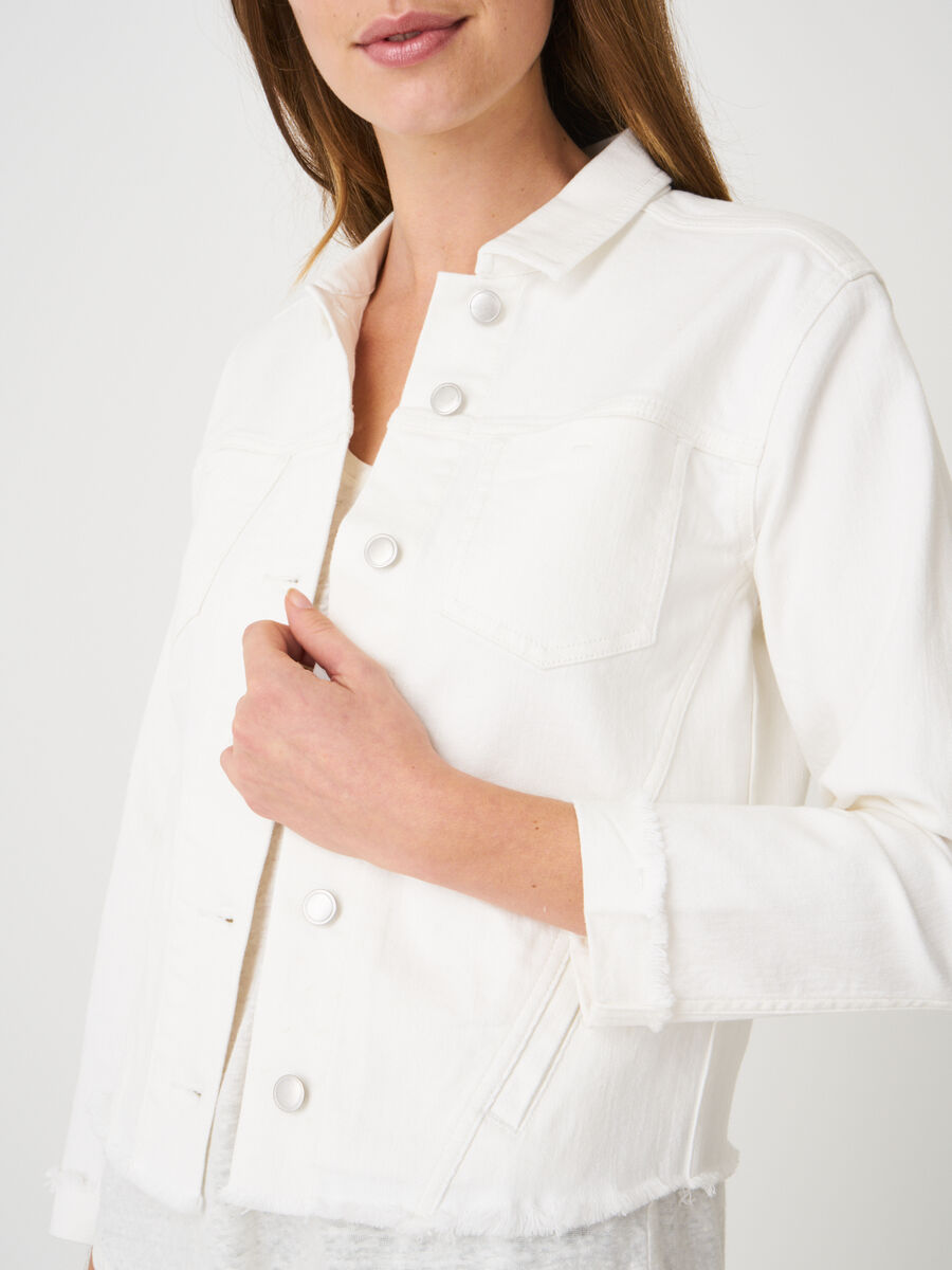 Veste &agrave; franges en denim image number 2