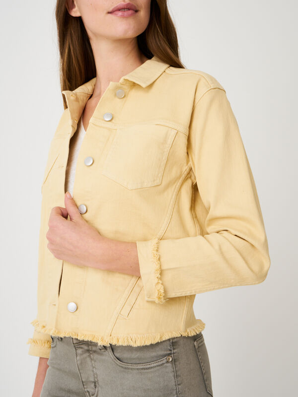 Denim-Jacke mit Fransen image number 2