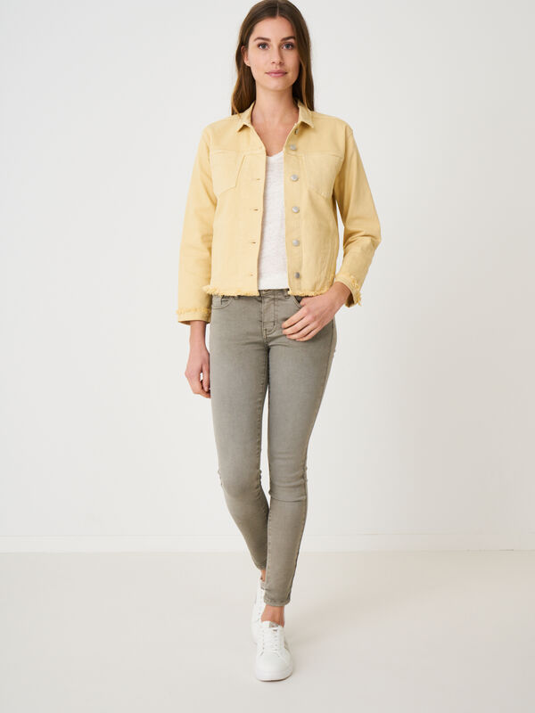 Denim-Jacke mit Fransen image number 3