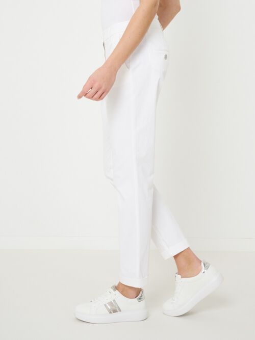 Basic stretch cotton women's chinos