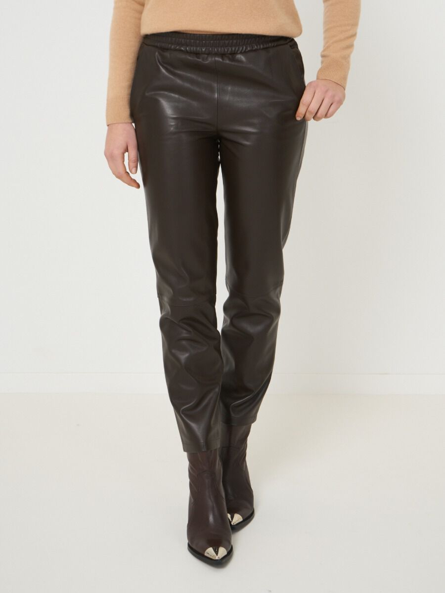 Santacroce Firenze Leather Trousers Size 44 – Lucille Golden Vintage, LLC