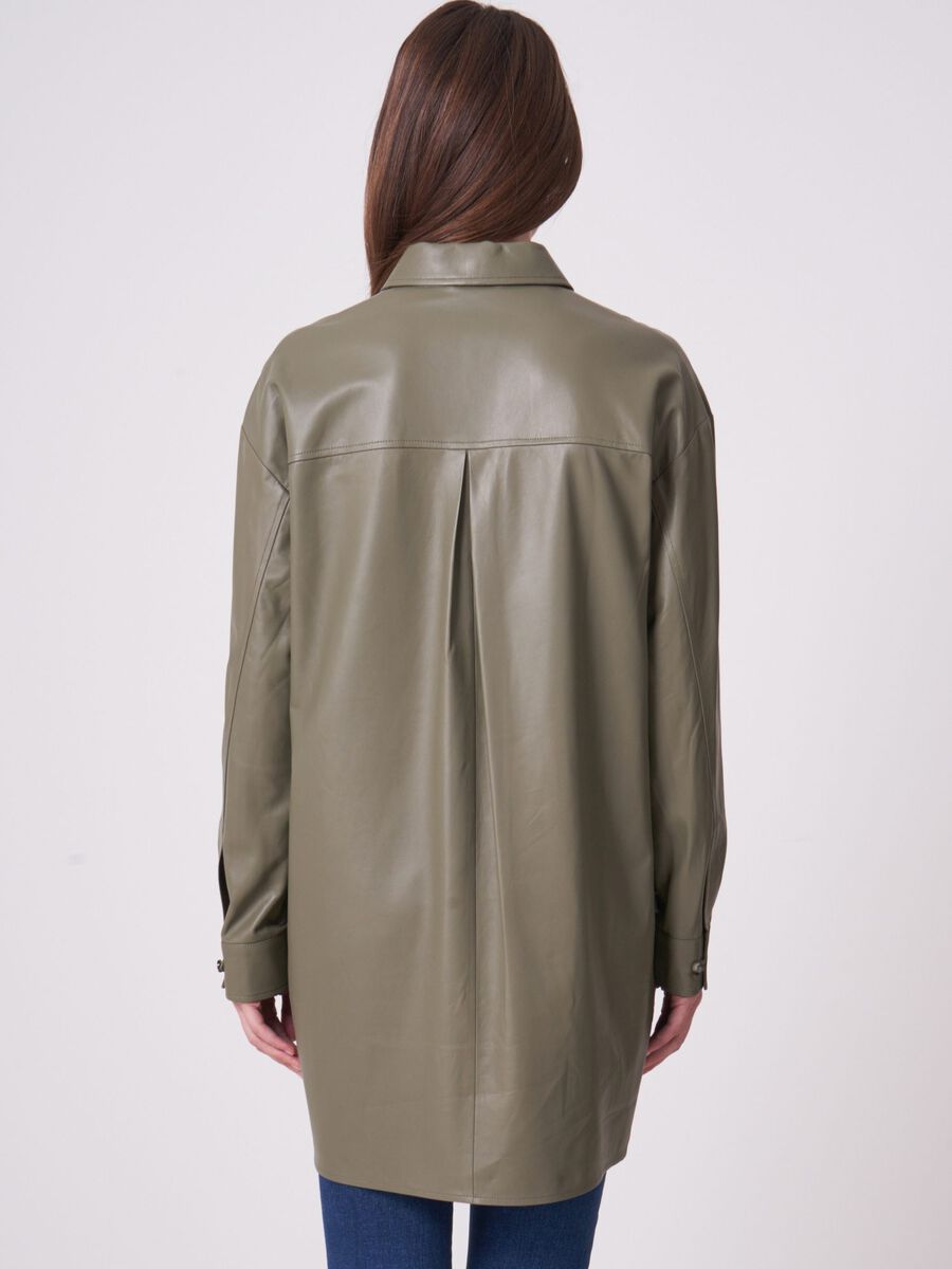 Lange Lederbluse image number 1