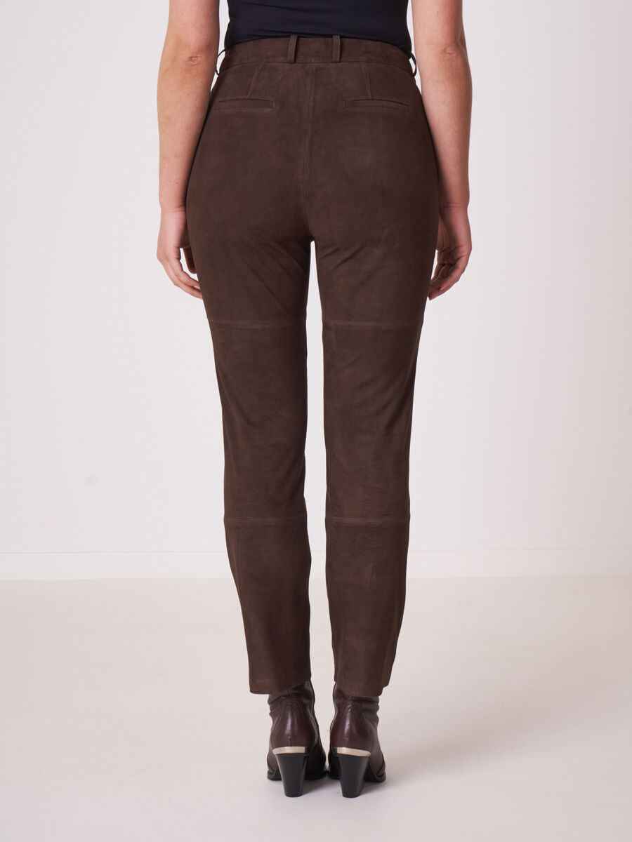Pantalon en cuir velours image number 1