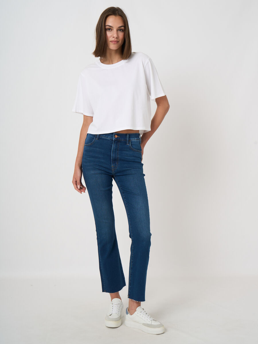 Bootcut Jeans mit Fransen am Saum image number 0