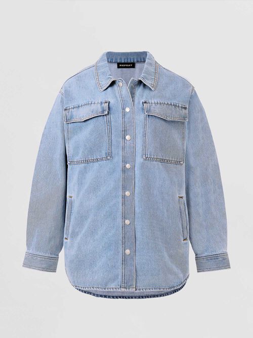 Hemdjacke aus Denim