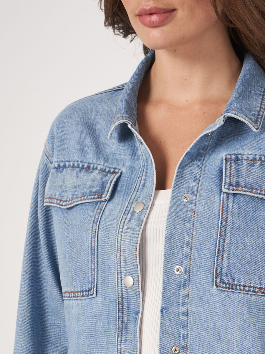 Hemdjacke aus Denim image number 3