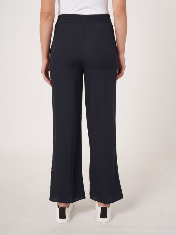 Loose fit silk pants image number 1