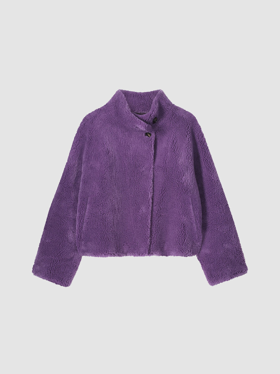 Wendejacke aus Teddywolle mit Knöpfen image number 0