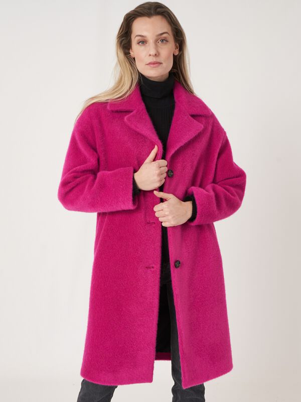 Mantel aus Wollmischung mit Knöpfen image number 2