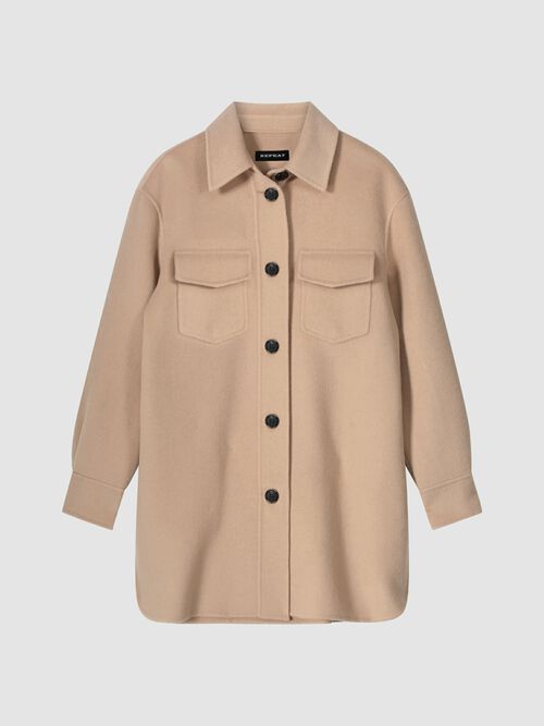 Veste-Chemise en laine mélangée