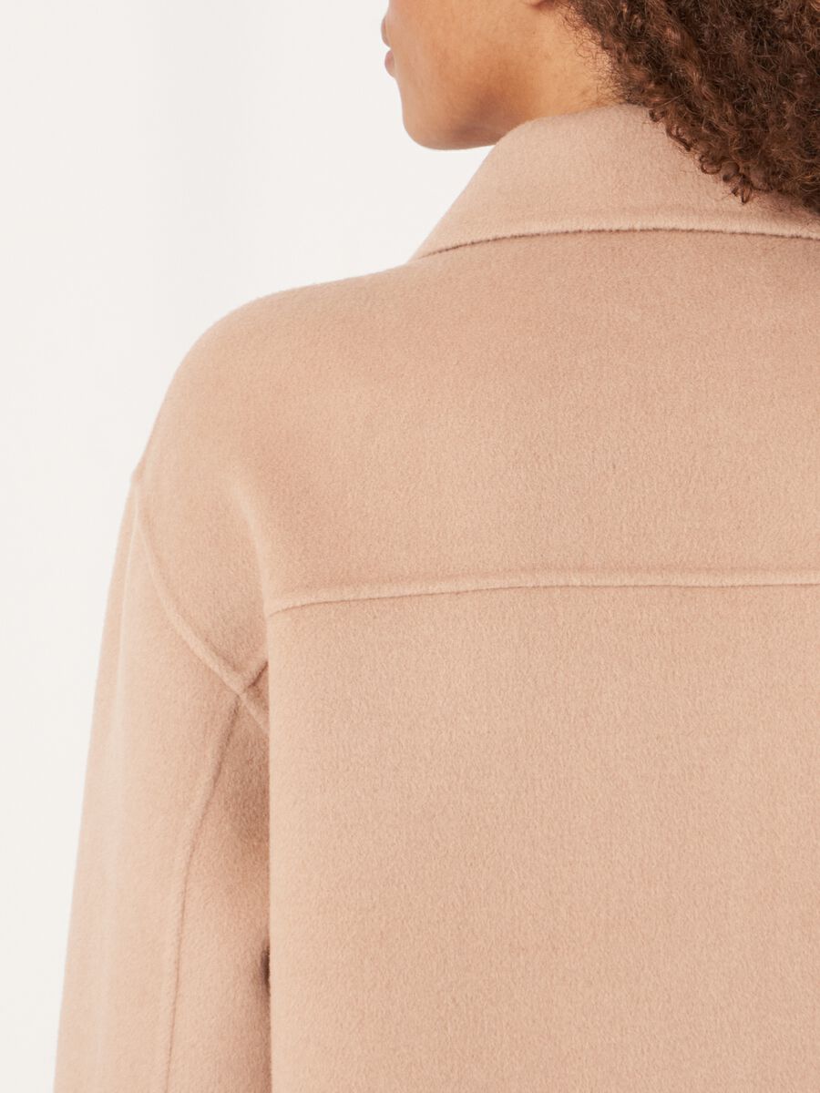 Overhemdjas van wolmix met knopen image number 7