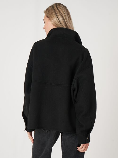 Overhemd jas met dubbele rits