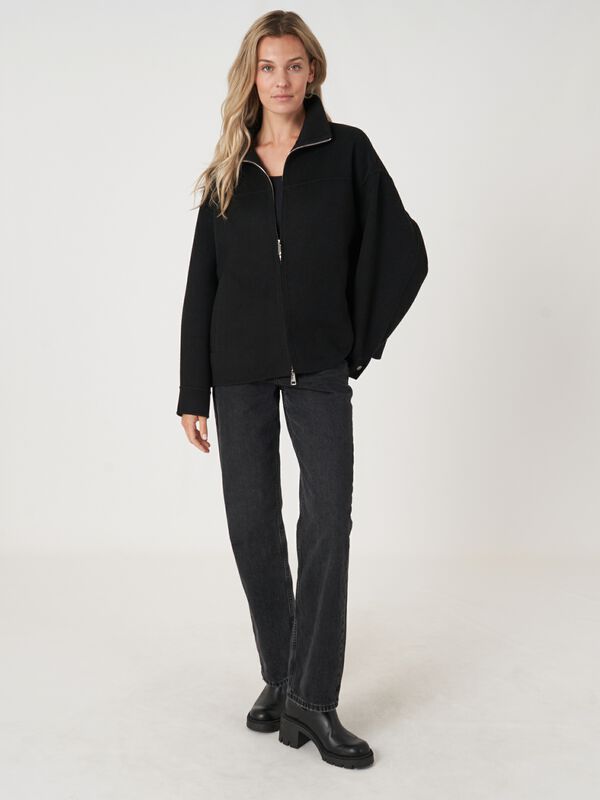 Jacke aus Wollmischung mit Zwei-Wege-Reißverschluss image number 4