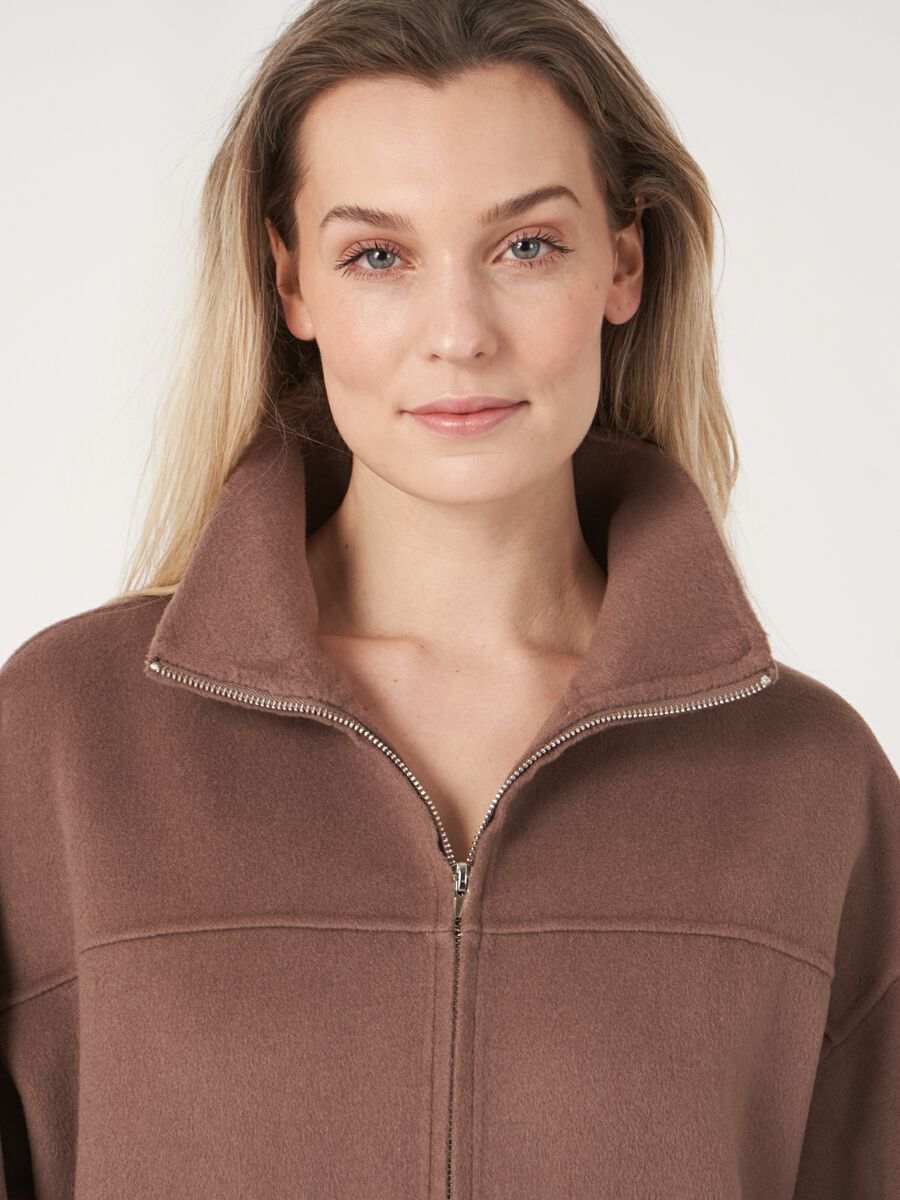 Jacke aus Wollmischung mit Zwei-Wege-Reißverschluss image number 5