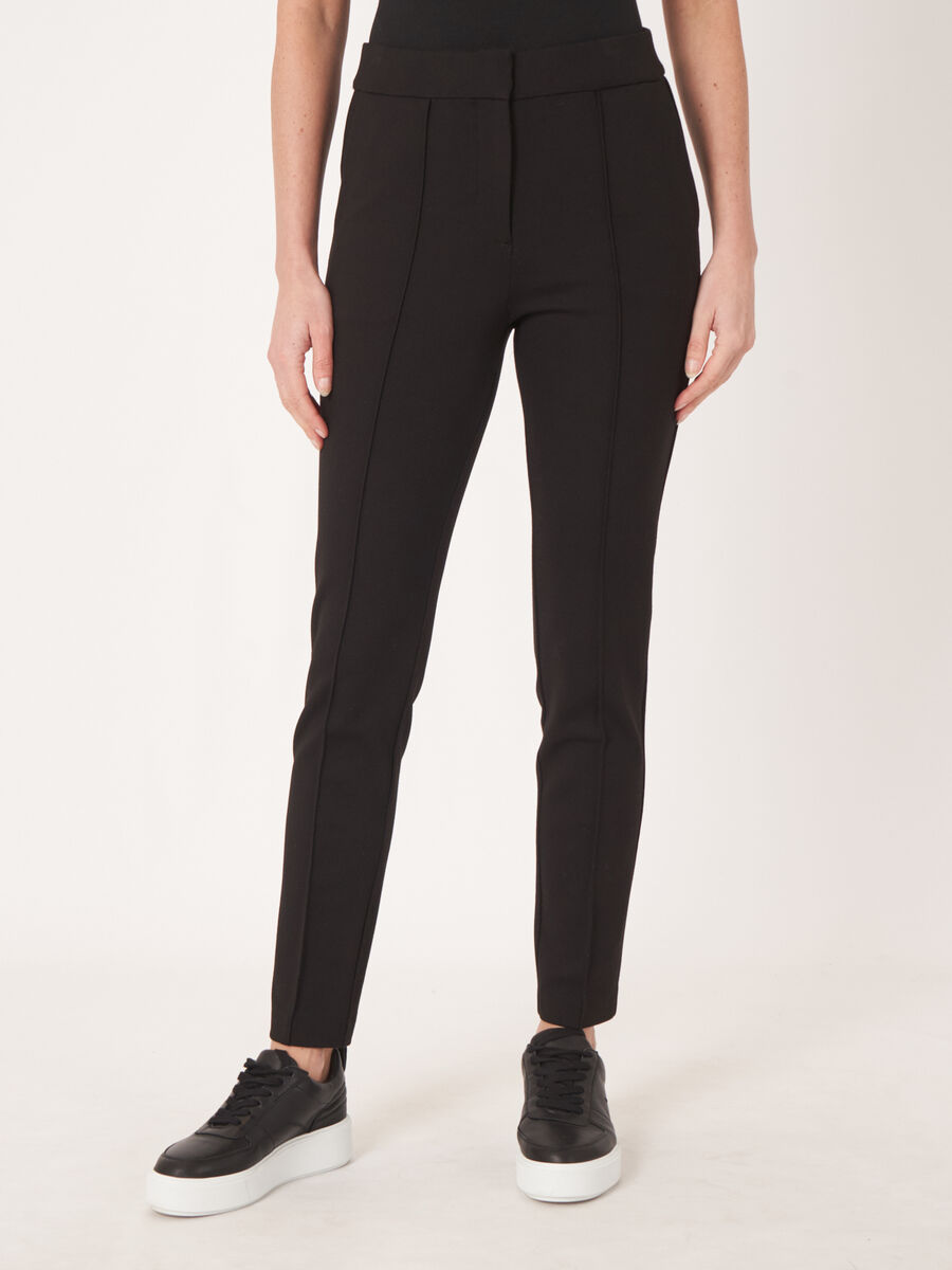 Ponte pants with front seam image number 0