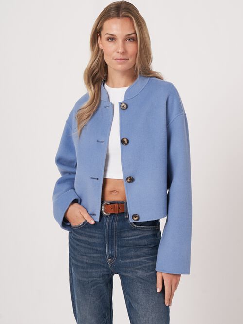 Kort jasje van wolmix