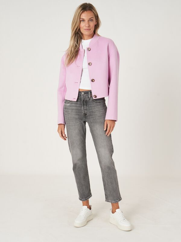 Veste courte en laine mélangée image number 5