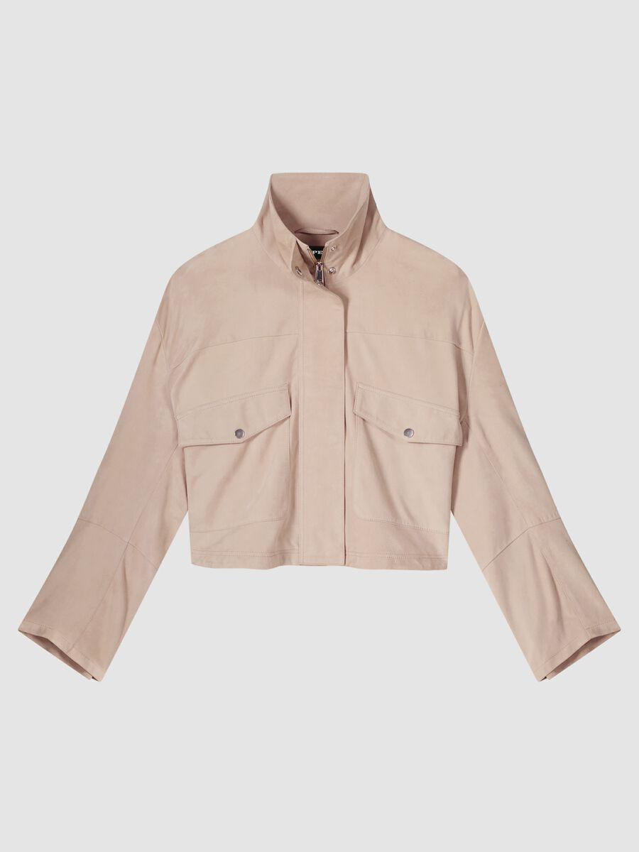 Wildlederjacke mit übergroßen Taschen image number 0
