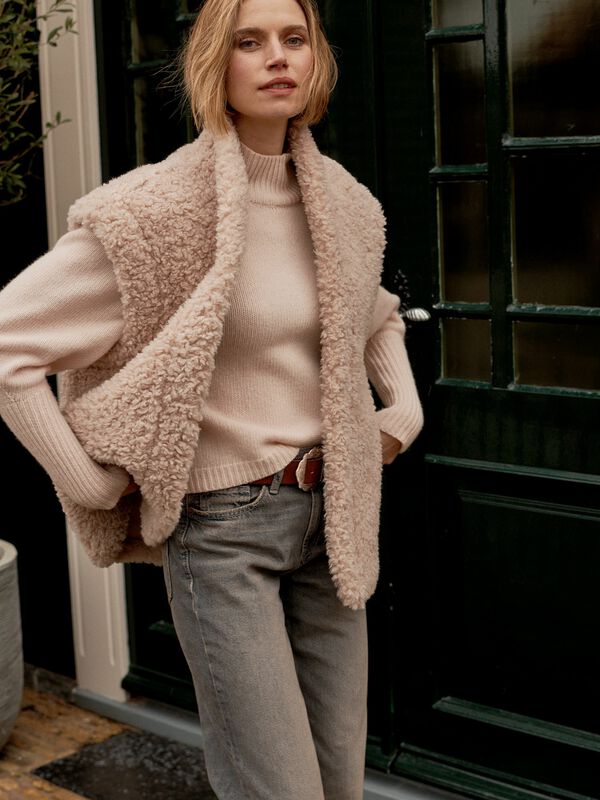 Omkeerbaar vest van wolmix image number 10