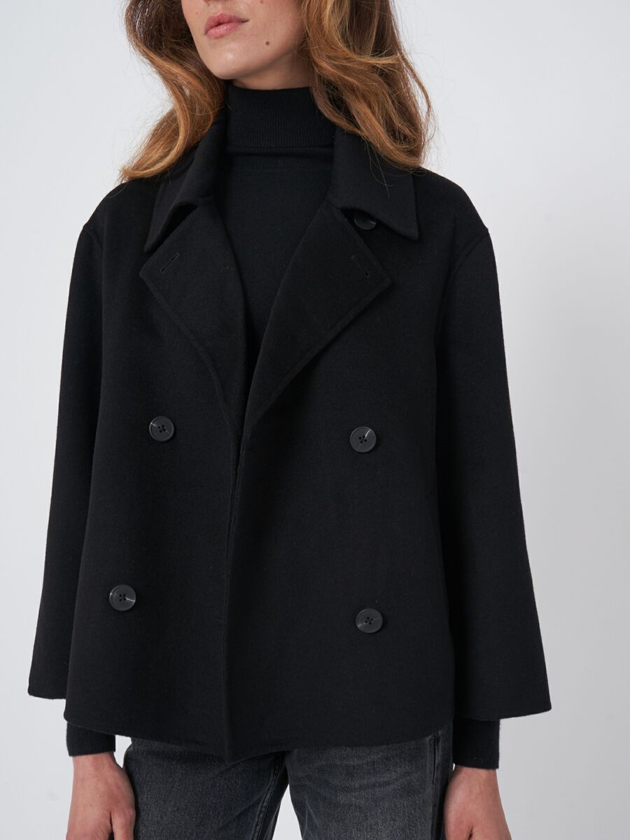 Kurzer Trenchcoat aus Wollmischung image number 2