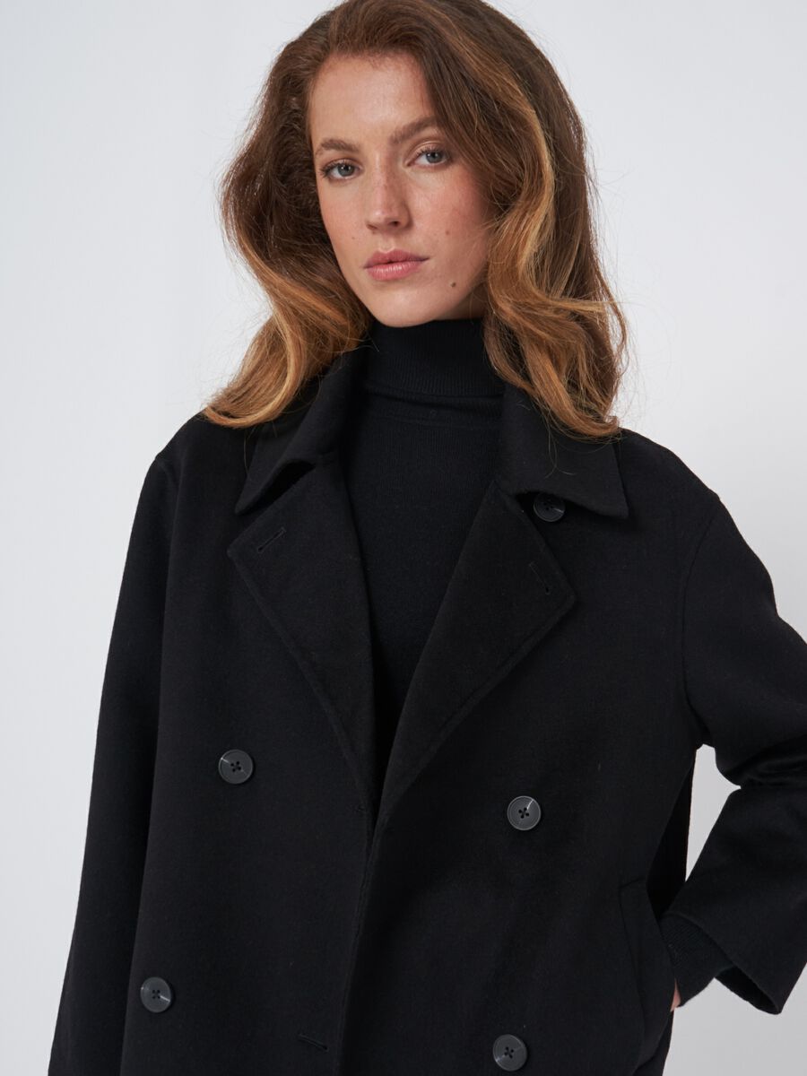 Kurzer Trenchcoat aus Wollmischung image number 3